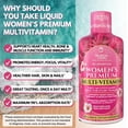 thumbnail image 6 of Premium Liquid Multivitamin for Women | Sugar Free Women’s Multivitamin | 100+ Vitamins, Minerals & Herbs Promote Anti-Aging, Heart, Brain & Bone Health |98% Absorption Rate | Non-GMO | 32 Serv, 6 of 11