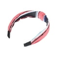 thumbnail image 5 of Unique Bargains 1 Pc Grace Stripe Pattern Wide Cross Knot Headbands for Women Blue, 5 of 6