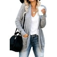 thumbnail image 4 of Womens Cardigan Sweater Coat Long Sleeve Open Front Knitted Outwear with Pockets, 4 of 6