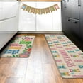 thumbnail image 6 of Hip Hop Bunny Kisses Easter Kitchen Rugs Set of 2, Colorful Rabbit Carrot Eggs Rose Flower Kitchen Mats Decor, Polka Dot Butterfly Floor Door Mat Home Decorations -17x29 and 17x47 Inch, 6 of 6