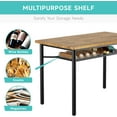 thumbnail image 2 of Dining Table Set for 4, Kitchen Table and Chairs for 4 with Wine Rack, Dining Room Table Set with 4 Chairs, Rectangular Kitchen Table Set for Small Space, Apartment, Rustic Brown, 2 of 7