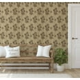 thumbnail image 3 of S4Sassy Peel & Stick Vinyl Wallpaper, Dahlia Print Wall Paper Contact Paper Waterproof- Gray, 25"x240", Removable Asian Style Covering for in Bedrooms & Living Areas, Renter Spaces, Cabinets, 3 of 7