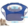 thumbnail image 3 of PEACNNG Small Animal Playpen, Animals Cage Tent Breathable Transparent Pet Tent Pet Playpen with Top Cover Auto-Open Indoor Outdoor Exercise Foldable Yard Fence for Small Animals., 3 of 5