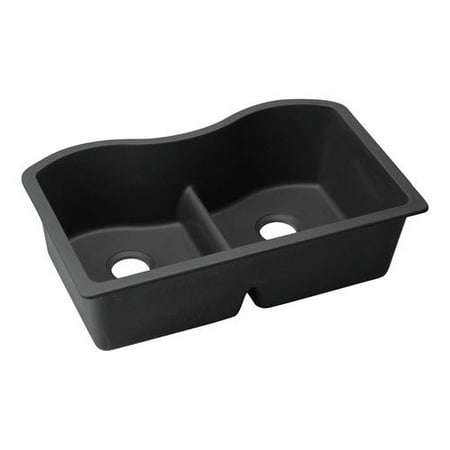 - Elkay ELGULB3322BK0 Harmony e-granite Double Bowl Undermount Sink, Available in Various Colors
