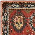 thumbnail image 2 of SAFAVIEH Heritage Vithya Geometric Wool Area Rug, Rust/Navy, 3' x 5', 2 of 4