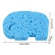 thumbnail image 2 of Infant Bath Bath Rub for Bathroom Use 4Pcs Baby Shower Sponge Blue Elephant, 2 of 4