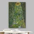 thumbnail image 3 of HFDF Canvas Print Wall Art Sunflower by Gustav Klimt Nature Abstract Oil Painting Fine Art Traditional Scenic Colorful Multicolor Ultra for Living Room, Bedroom, Office 12x18inch Framed, 3 of 6
