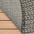 thumbnail image 3 of Braided Two-Tone Round Indoor Outdoor Patio Rug, 3 of 6