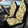 thumbnail image 2 of XYZCANDO Sunflower Butterfly Print Car Front Seat Covers for Woman Soft Auto Seat Cover Waterproof Comfortable, for Truck SUV Van, 2 of 10