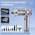thumbnail image 6 of ALILYY Car Vacuum Cleaner,22000PA Cordless Car Vacuum 4 in 1 Handheld Vacuum for Car with Compressed Air Duster & Air Blower & Pump Hand Held Vacuum for Car,Home,Office,Camping,Silver, 6 of 9