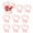 Pink, variant on 10 Pcs Heart Shaped Flower Gift Boxes with Handles, Black and Pink Bouquet Packaging Boxes for Florists and Gift Givers, Elegant Floral Presentation Bags for Weddings, Birthdays and Special Events
