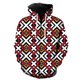 thumbnail image 1 of Sudadera con capucha y cremallera para hombre, estilo étnico exótico retro, con estampado 3D, divertida, unisex, informal, de gran tamaño, 1 of 6