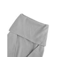 thumbnail image 6 of Deago Womens Off The Shoulder Sweater Long Sleeve Ribbed Knit Pullover Sweaters Slim Fit Going Out Fall Tops Blouse (Gray, S), 6 of 8