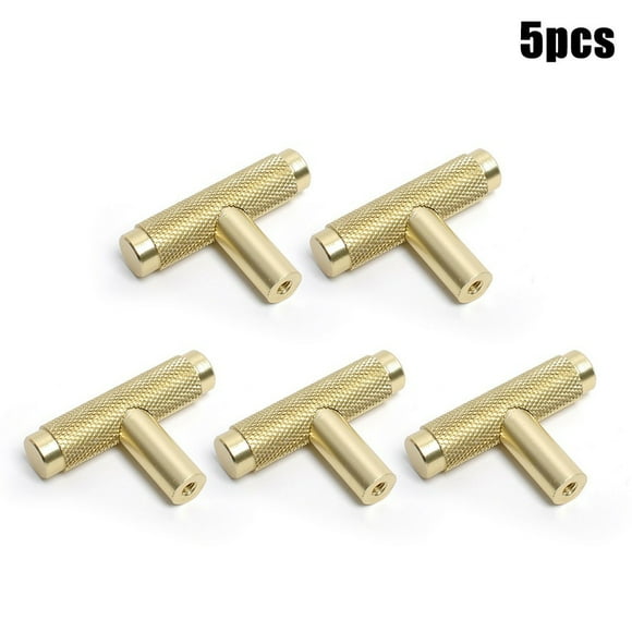 Black Golden Cupboard Handle Modern Simple Matte Cabinet Door Knob Furniture Drawer Pull Hardware Pull Knurled T Bar Knob Handle
