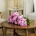 thumbnail image 5 of Vickerman 18" Artificial Light Pink Geranium Bush, 4 per Pack., 5 of 5