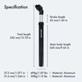 thumbnail image 3 of ORUYROP DJC Bike Suspension Seatpost Shock Absorber Damper Post 27.2 30.9 31.6 mm, Lightweight Aluminum Body, 3 of 7