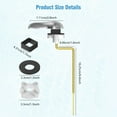 Alloy Universal Toilet Handle Replacement Kit Side Mount Toilet Tank