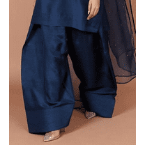 Pakistani Farshi Shalwar Blue Navy High Quality One Size Fits All Salwar Ships from Usa