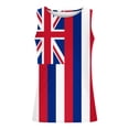 thumbnail image 3 of Njoeus Graphic Tees for Men Big & Tall American State Flag Tank Tops Fitness Muscle Tee Sleeveless Shirts for Men Summer Sports Gym Workout T-Shirts S-4XL (Hawaii), 3 of 4