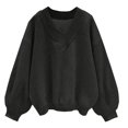 thumbnail image 1 of HBFAGFB Chandails en Molleton Col Rond Mode Automne Décontracté Polyvalent Manches Longues T-Shirt Noir Taille TG, 1 of 5