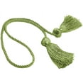 thumbnail image 2 of Decorative Double Tassel Curtain and Drapery Tieback / Holdback, 3" Tassel (7.5cm), 27" Spread (68.5cm) # CCT,, Dark Sage Green #L26 (Dark Sage Green) Set of 4, 2 of 3