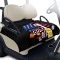 thumbnail image 2 of FKELYI USA Flag Golf & Grit Print Golf Cart Accessories Portable Golf Cart Seat Cover Cushion Protector Foldable Carts Cushion Towel Blanket for EZGO Yamaha Carts, 2 of 7