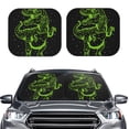 thumbnail image 2 of Balery DINOSAUR IN SPACE Parasol para parabrisas de coche de 2 piezas | Parasol plegable para parabrisas delantero de coche para la mayoría de sedanes-Medium, 2 of 6