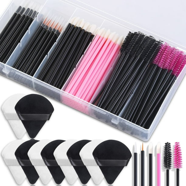 Kit de accesorios de maquillaje desechables con aplicadores de maquillaje