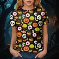 thumbnail image 6 of NOLDARES Halloween Nurse Shirts for Women Halloween Pumpkin Crew Neck T-Shirt Funny Ghost Graphic Tee Tops(Black,XXXXL), 6 of 9