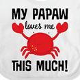 thumbnail image 4 of Inktastic My Papaw Loves Me Boys or Girls Baby Bib, 4 of 4