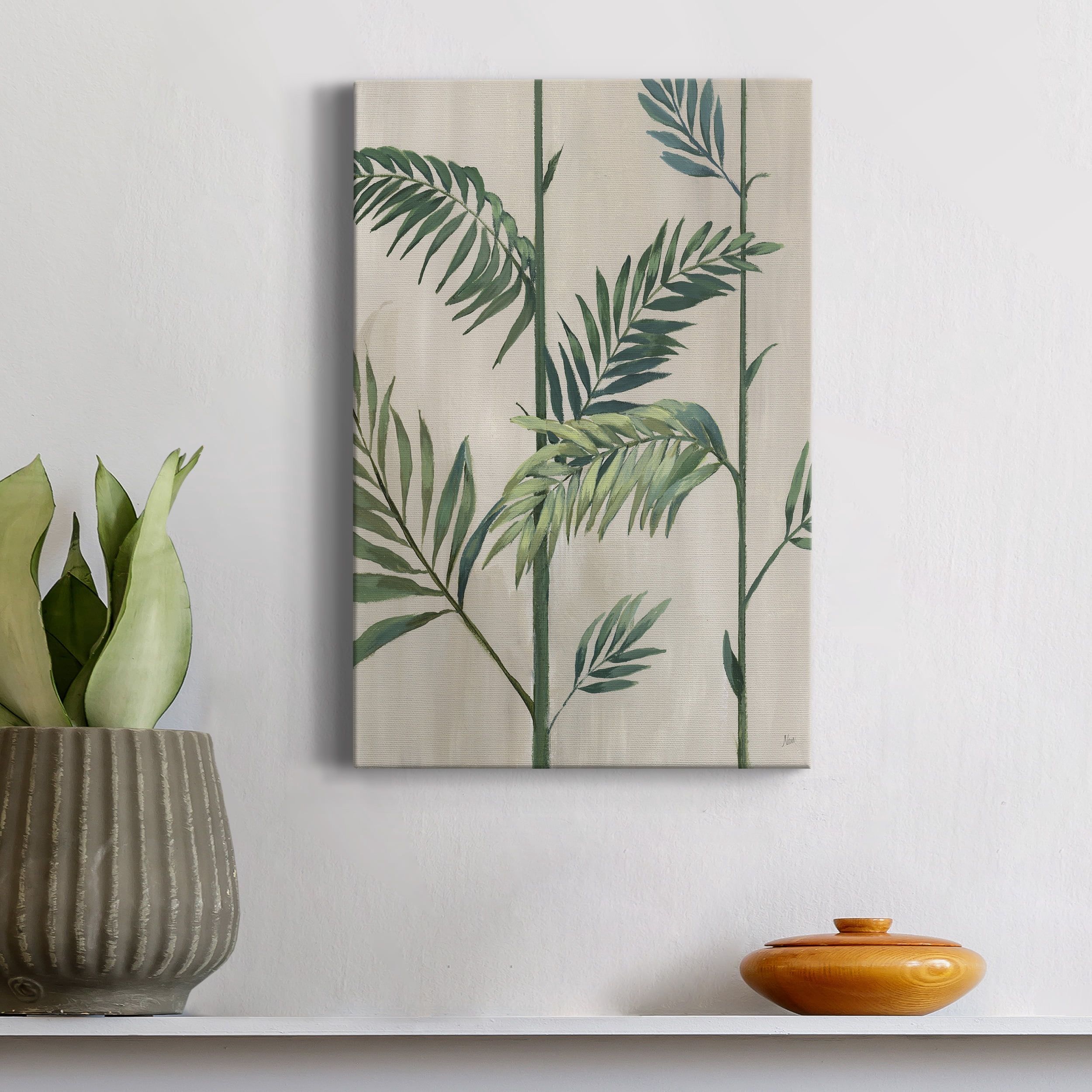 Modern Fronds II Premium Gallery Wrapped Canvas - Ready to Hang - 8 x 12
