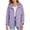 A Purple, variant on Ladies Rain Jacket Ndbuld Women's Detachable Hooded Windproof And Waterproof Jacket White M