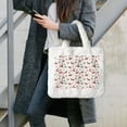 thumbnail image 7 of Yiaed Vintage Christmas Reindeer Print Fluffy Shoulder Bag Plush Bags Women Ladies Tote Bag Fluffy White Furry Purse Handbag for Autumn and Winter, 7 of 7