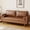 Brown-70", variant on Koby Home 70" Loveseat Sofa with Wood Frame, Mid Century Modern Couch 2 Seater, Faux Leather Love Seat for Small Spaces Brown