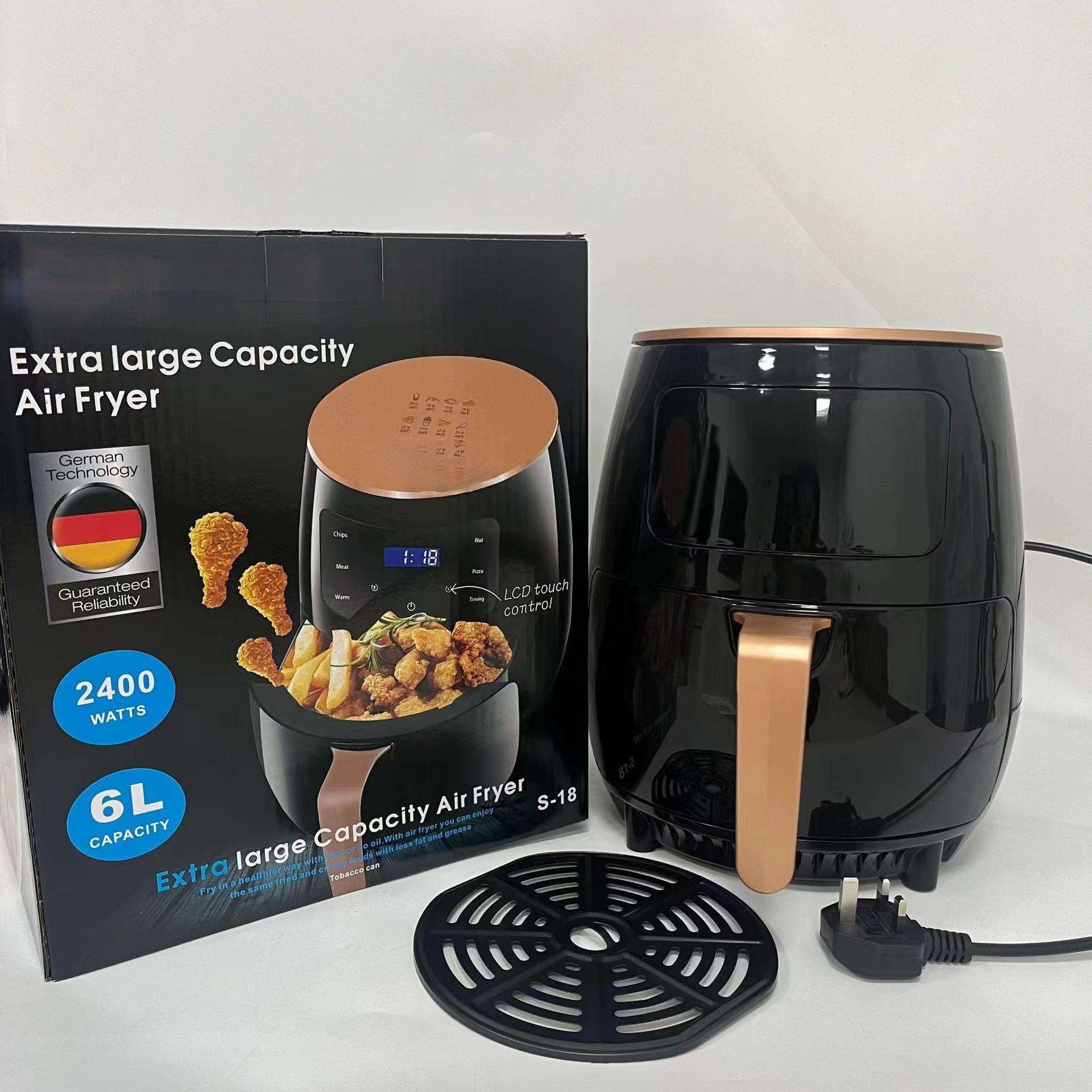Electric Digital Air Fryer Oven – Multi-Function 6-in-1 Kitchen Cooker with Touchscreen, Adjustable Temperature & Timer