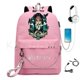 thumbnail image 1 of Wednesday Addams Backpack USB Charge Anime Cosplay School Bags for Boys Girls Gift Capacity Laptop School Mochilas qiuyongming unisex, 1 of 2