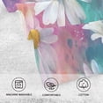 thumbnail image 4 of 2 Pcs Absorbent Face Towel Bath Hand Towels Soft Breathable Cotton Towel Set for Bathroom Kitchen Hotel Spa Decor Watercolor White Daisies, 4 of 8