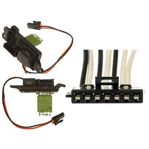 HVAC Blower Motor Resistor Kit - Compatible with 2002 - 2009 Chevy Trailblazer 2003 2004 2005 2006 2007 2008