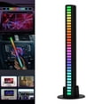 thumbnail image 4 of 10x Control de voz Luz RGB 32 LED Indicador de nivel de música Plug Lámpara de noche Luz de 8 modos Cambio de color de 18 para el i, 4 of 9