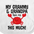 thumbnail image 4 of Inktastic My Grammy and Grandpa Love Me Boys or Girls Baby Bib, 4 of 4