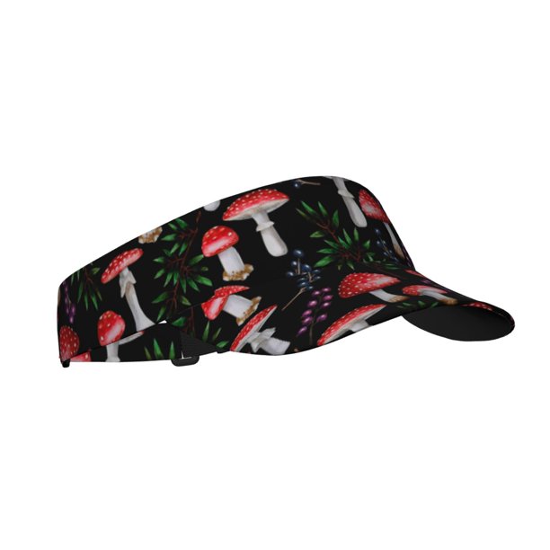 Balery Red Mushrooms Gorra deportiva con visera ajustable para mujer y hombre (talla única)