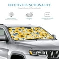 thumbnail image 3 of Fuzoiu Navy Blue Leaf Sunflower Print Car Windshield Sunshade,Foldable Reflective Sun Visor,Windshield Sun Shade,UV Rays Sun Visor Shade,Auto Front Sun Shield Shade-Medium, 3 of 8