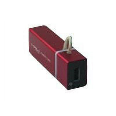 MiPow Power Tube 3000 - External battery pack - Li-pol - 3000 mAh - red - for Apple iPhone/iPod