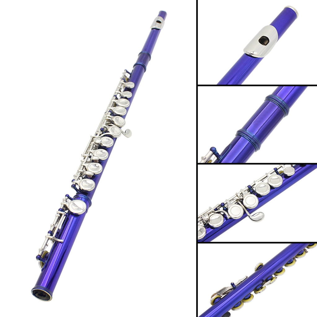 Professional 16 Hole Flute with E C Tone Closed Hole Flute With Bag Cloth Stick for Beginners