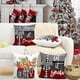 thumbnail image 4 of 45x45 cm Christmas Cushion Covers Merry Christmas Joy Xmas Trees Red and Black Decorative Winter Holiday Cushion Case Decoration for Coach Sofa Set of, 4 of 4