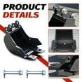 thumbnail image 6 of HUAYEE 5 pcs Mini Excavator Attachments,  for 1-1.8 Ton Mini Excavator.in-Stock in The US, 90MM/3.54in Span, 25MM/0.98in Hole Diameter, 90MM/3.54in Central Wheelbase, 6 of 7