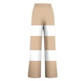 thumbnail image 4 of Women's Wide Leg Pants Elastic High Waist Drawstring Print Trousers Casual Loose Stylish Clothes With Pockets (3XL, Khaki-A), 4 of 5