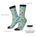 thumbnail image 4 of KLL Artoon Transport Print Cool Socks Men's Women's Crew Socks Funny Crazy Novelty Stockings, 4 of 6
