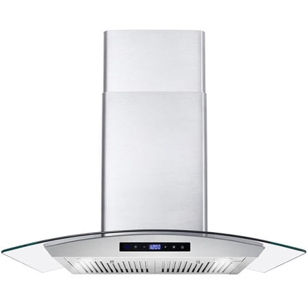 Pemberly Row 30" 380 CFM Ducted Wall Mount Range Stainless Steel Kitchen Hood