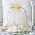 thumbnail image 6 of Efavormart 50PCS CHAMPAGNE Organza Gift Bag Drawstring Pouch Wedding Favors Bridal Shower Treat Jewelry Bags - 5"x7", 6 of 6